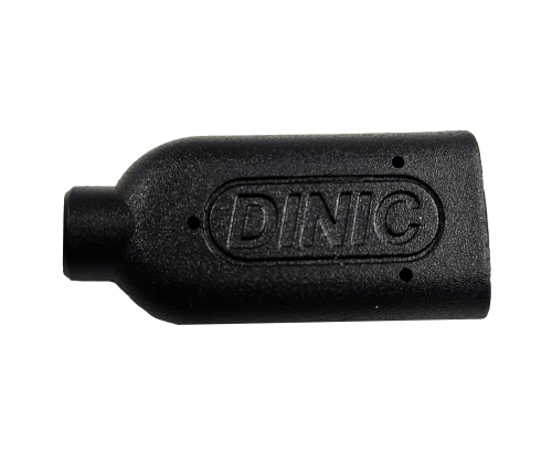 Audioadapter 3,5mm Klinke auf 2x Bu., Anschluss von 2x 3,5mm Klinke an einen Anschluss, schwarz, DINIC Box mit Euroloch, Länge 0,20m